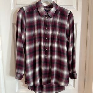 American Eagle Flannel Tunic, Medium